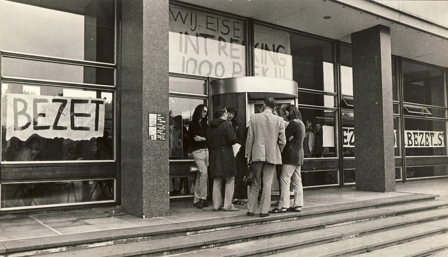 Bezetting van het BB-gebouw in 1972.