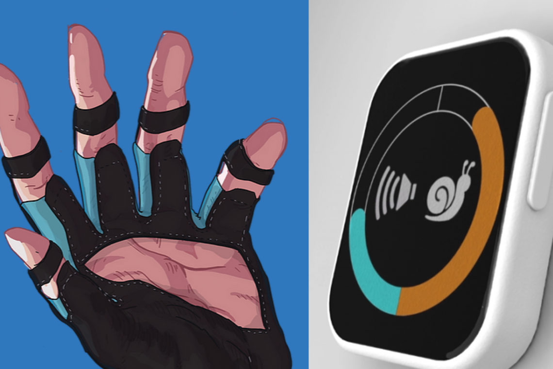 De 'Wonderglove' (links) en de 'Convo' (rechts).