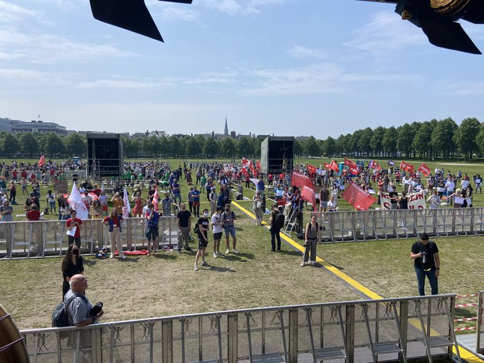 Een protest tegen het leenstelsel, vorig jaar op het Malieveld in Den Haag.