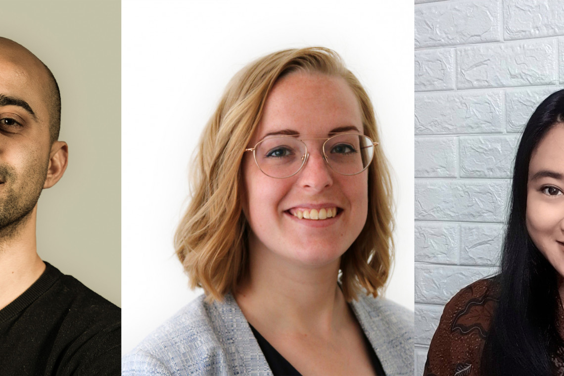 Amin Zaami, Anika Boelhouwer en Irena Maureen.