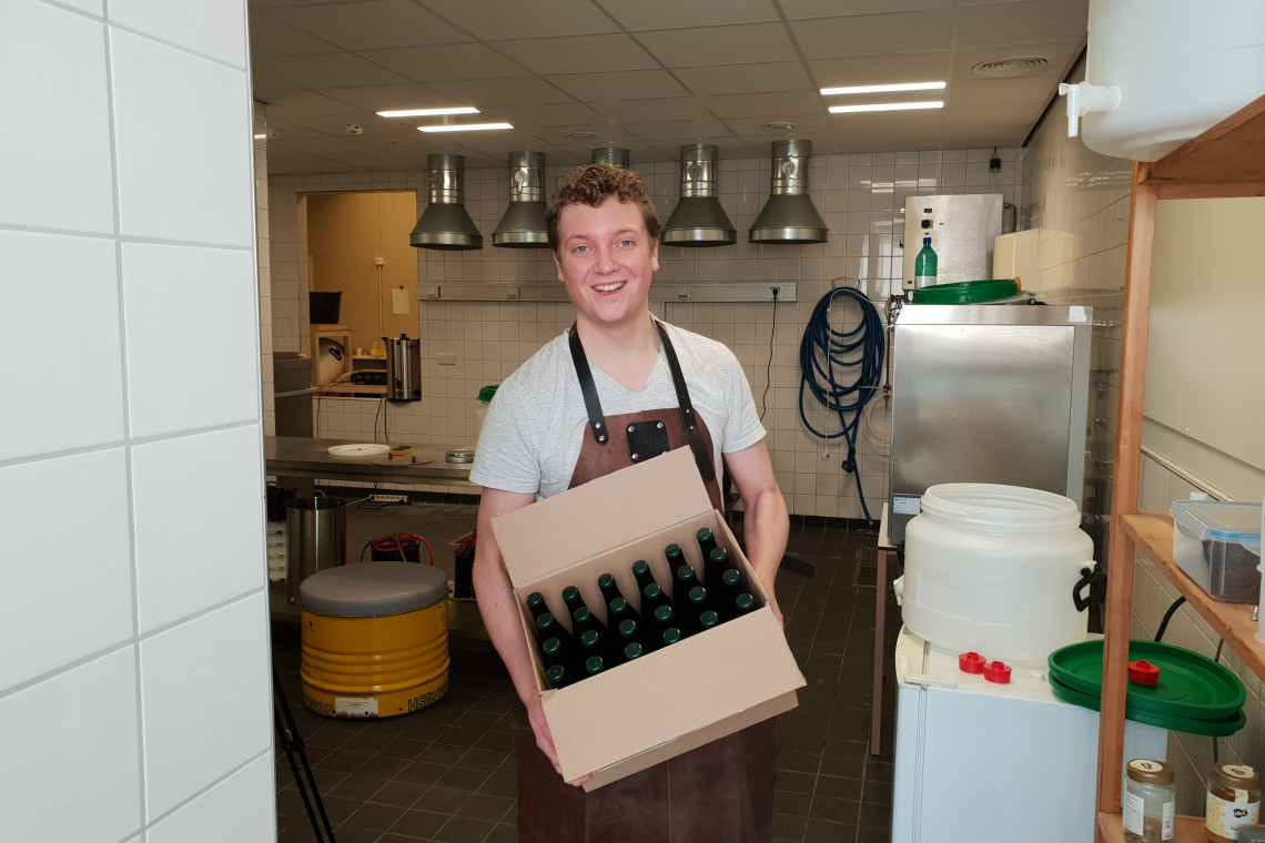 Yorick Bosch, begin 2019 in de Bastille-brouwerij.