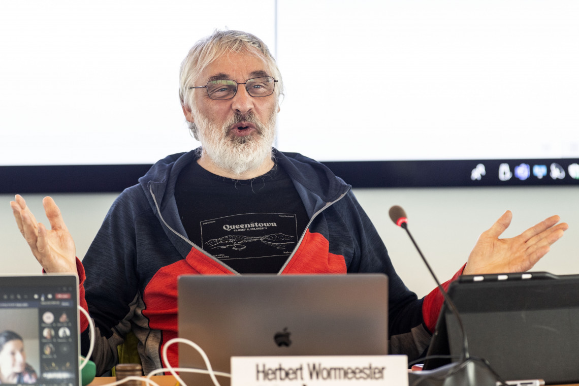 Campus Coalitie-lijsttrekker en universiteitsraadsvoorzitter Herbert Wormeester.