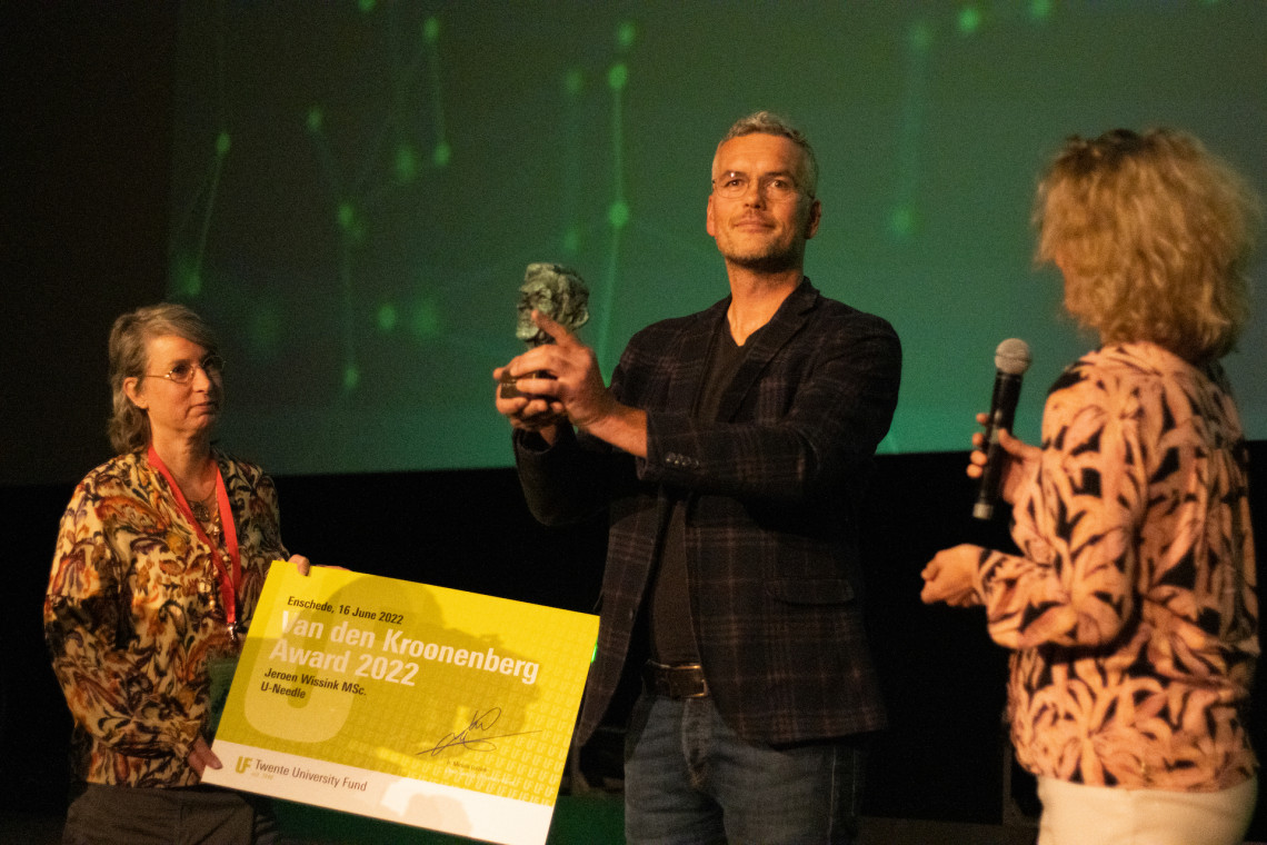 Jeroen Wissink, de winnaar van de Van den Kroonenbergprijs.