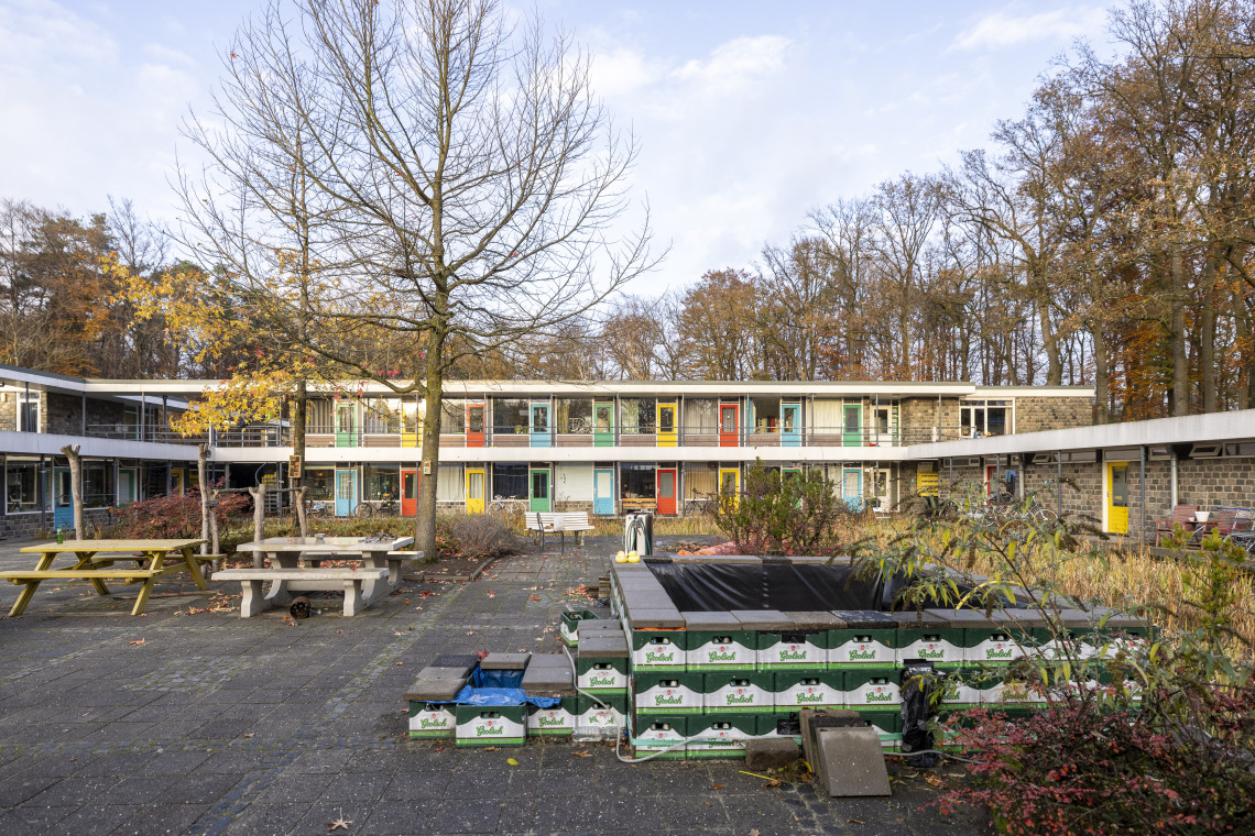Wooneenheden op de campus, ter illustratie.