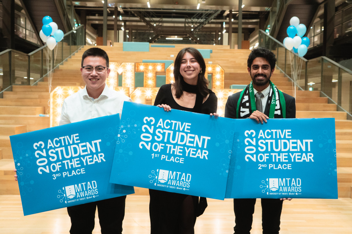 Archief U-Today, bij de uitreiking van de 'More than a Degree Awards' van de Student Union afgelopen oktober.