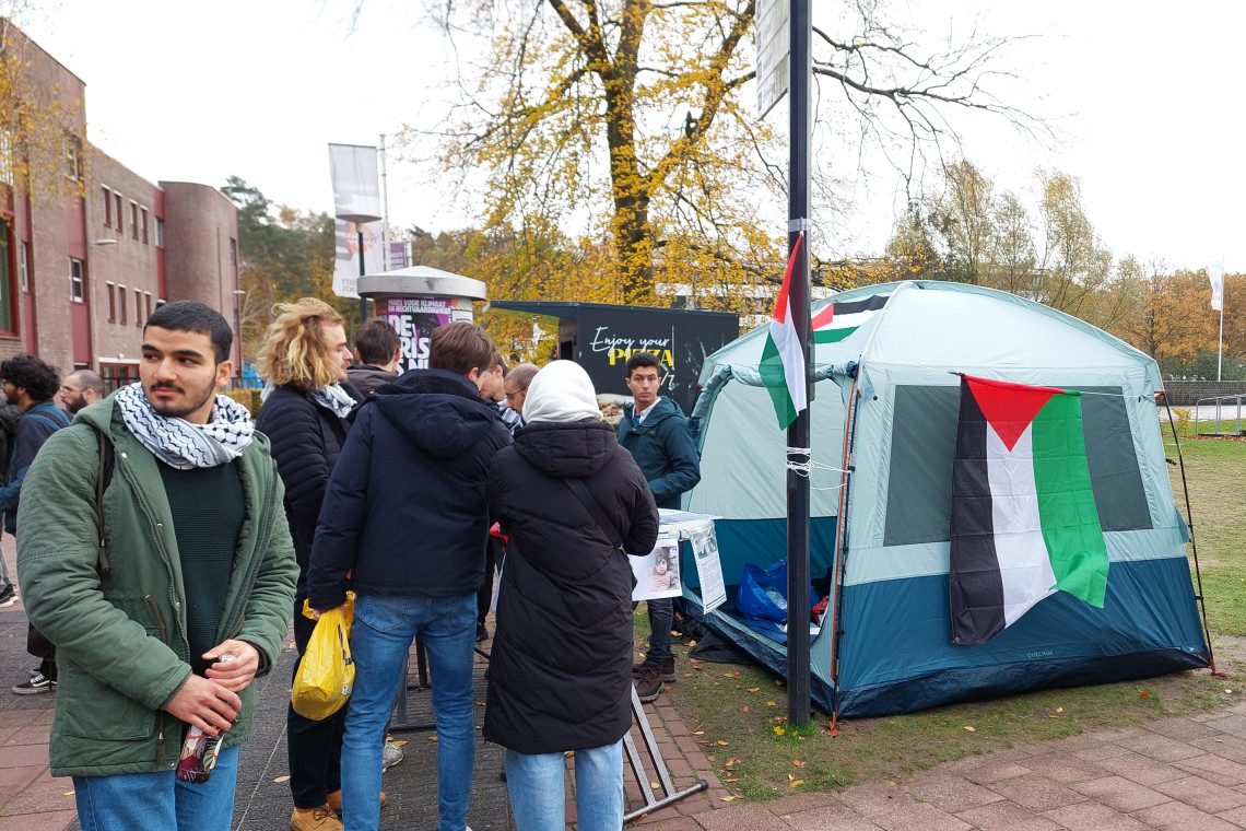 Archief U-Today: de solidariteitsactie voor Palestina, afgelopen november.
