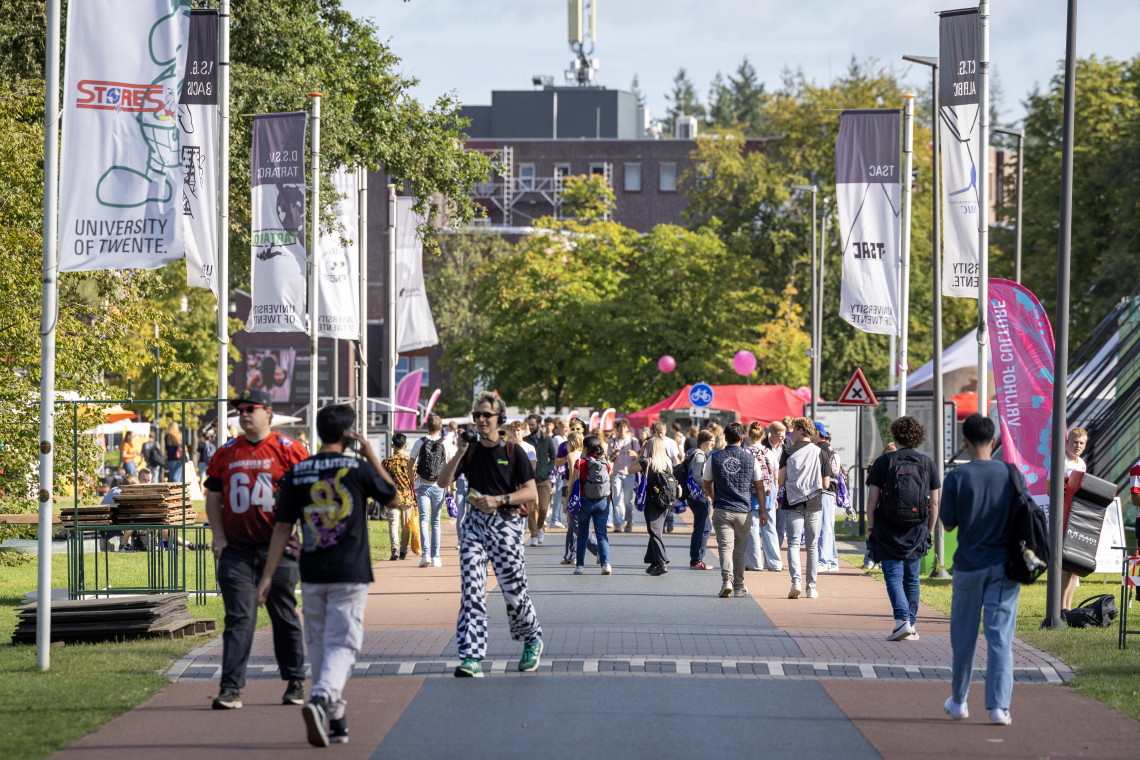 Nieuwe studenten tijdens de Kick-In