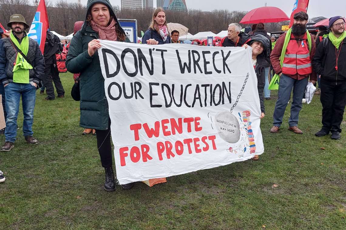 'Twente for Protest' op het Malieveld.