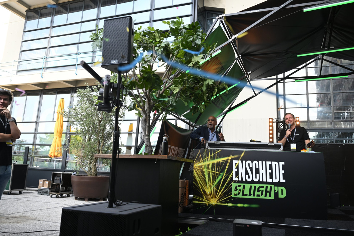Ondernemersfeest Slush Enschede, georganiseerd door Novel-T